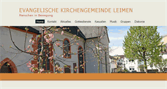 Desktop Screenshot of ev-kirche-leimen.de