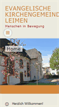 Mobile Screenshot of ev-kirche-leimen.de